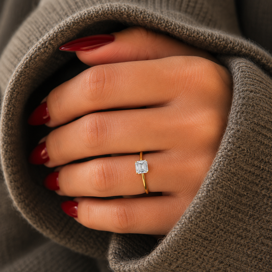 Classic Emerald Cut Solitaire