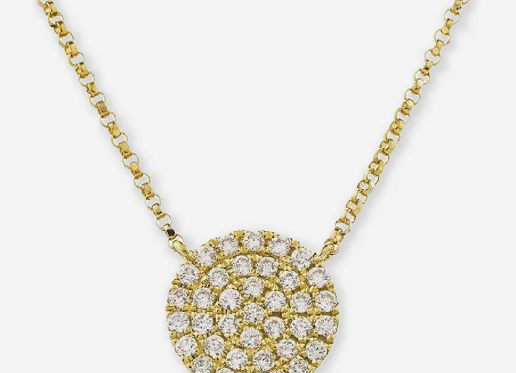 rosalind lab diamond cluster pendant
