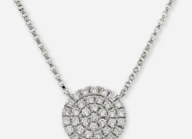 rosalind lab diamond cluster pendant