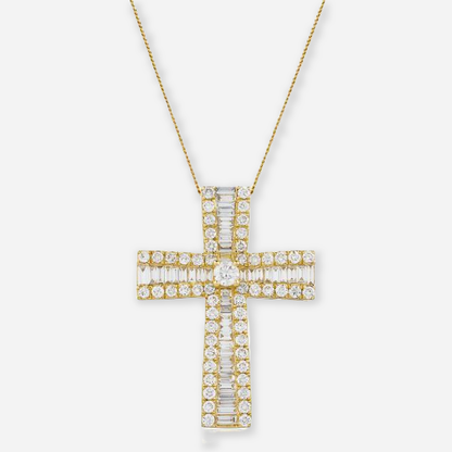 Rosalind Lab Diamond Cross Pendant