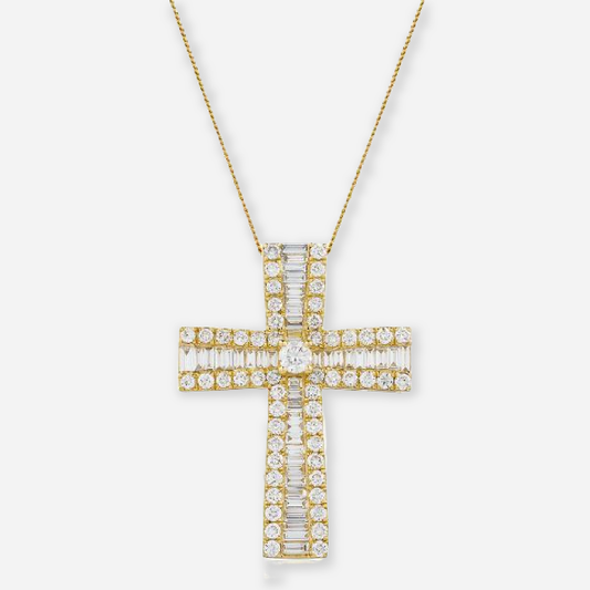Rosalind Lab Diamond Cross Pendant