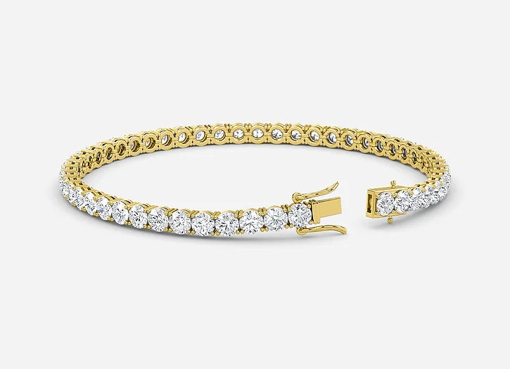 astra 4 prong round lab diamond tennis bracelet