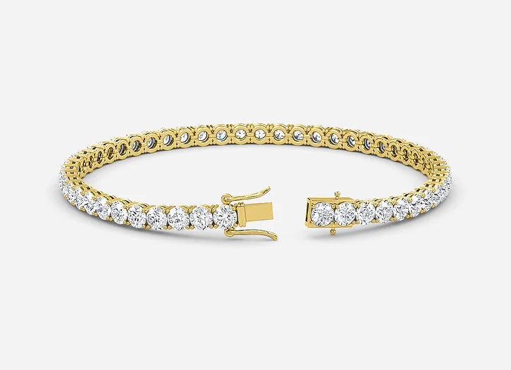 astra 4 prong round lab diamond tennis bracelet