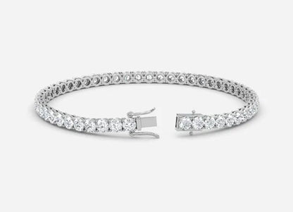 Astra 4 Prong Round Lab Diamond Tennis Bracelet
