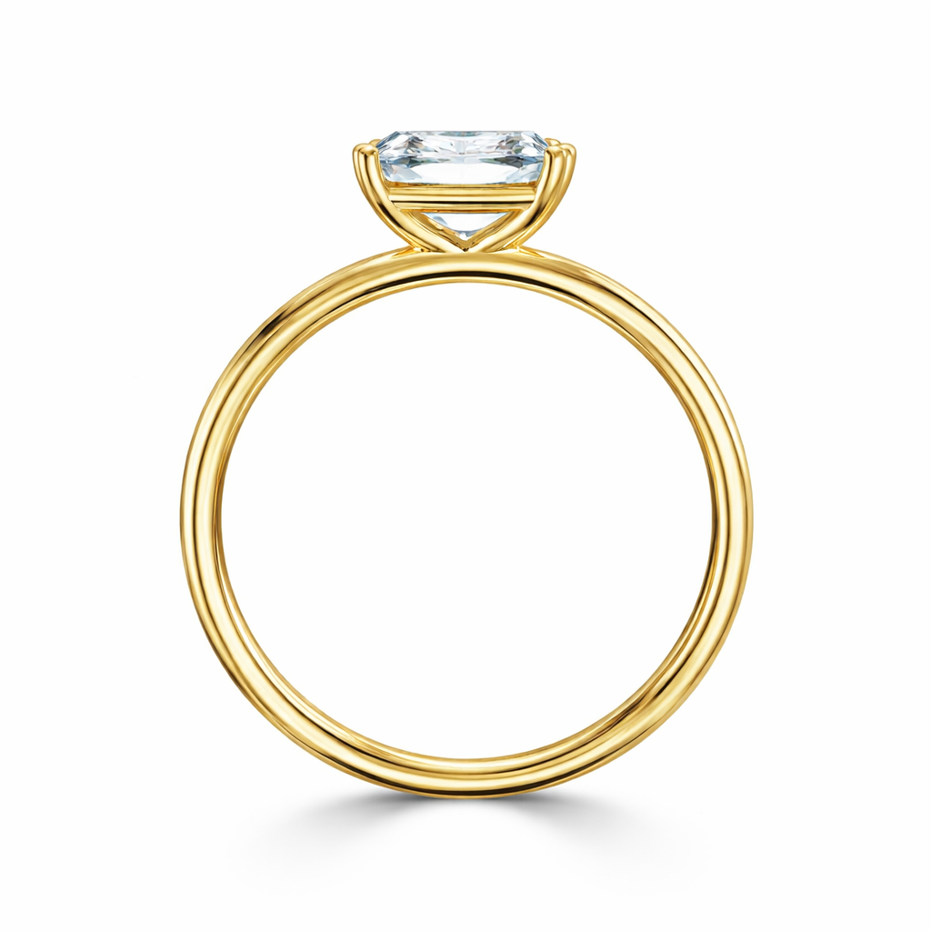 Classic Emerald Cut Solitaire