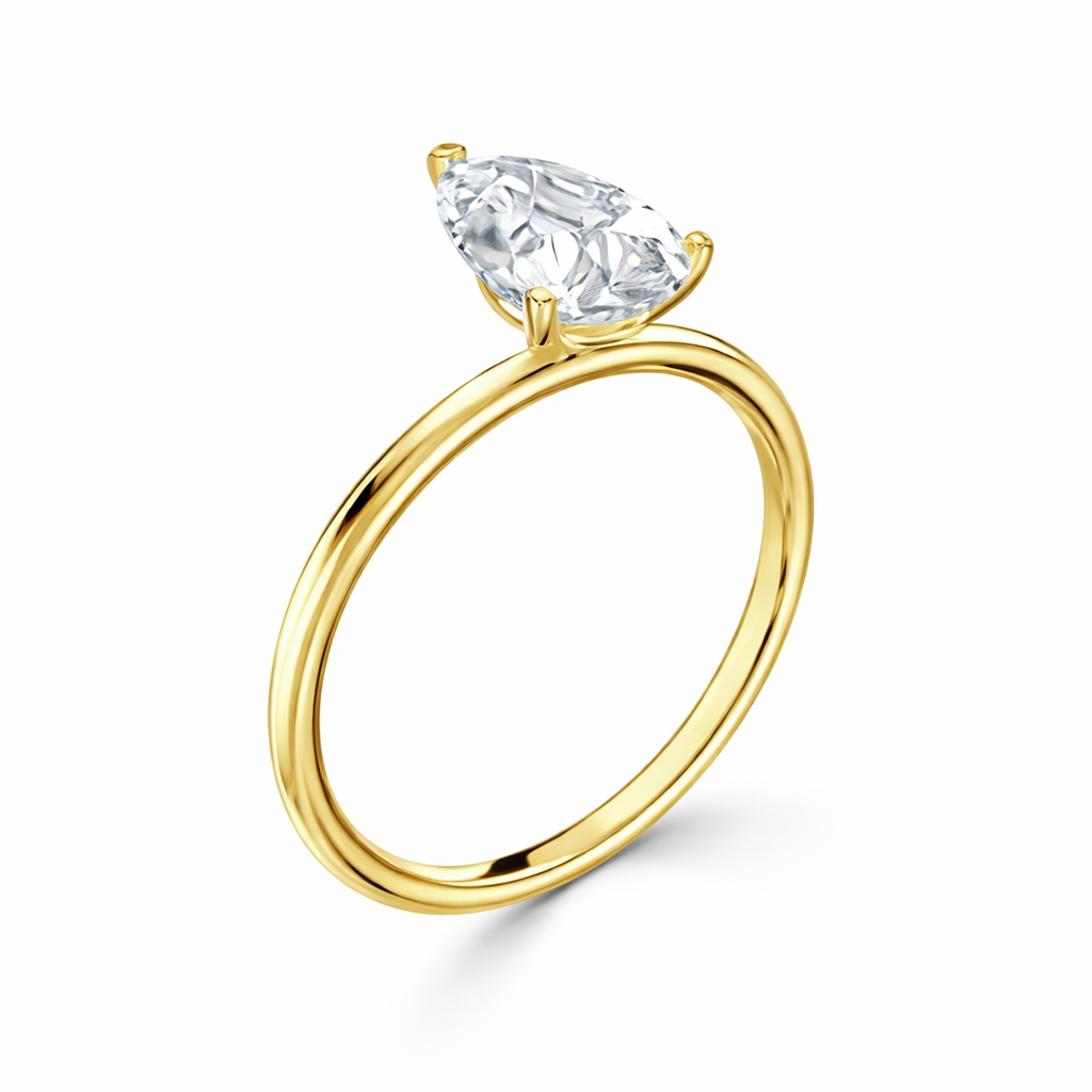 Classic Pear Cut Solitaire