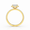 Radiant Halo with Diamond Band