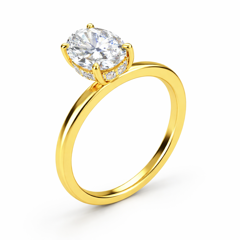 Oval Hidden Halo