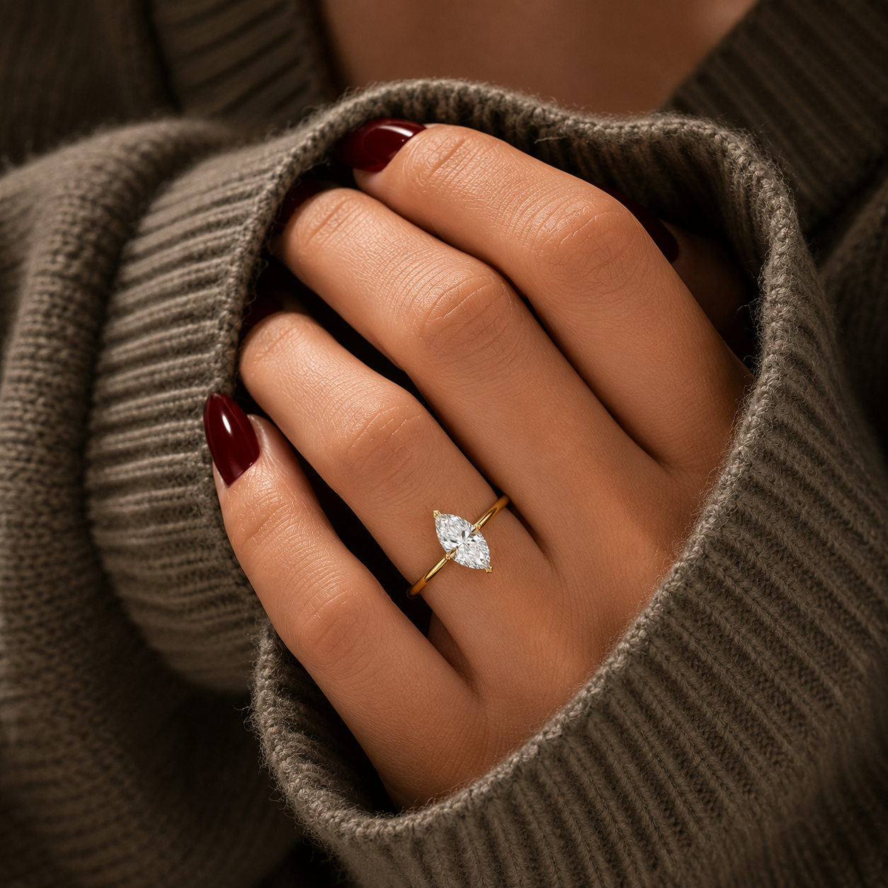 Classic Marquise Cut Solitaire