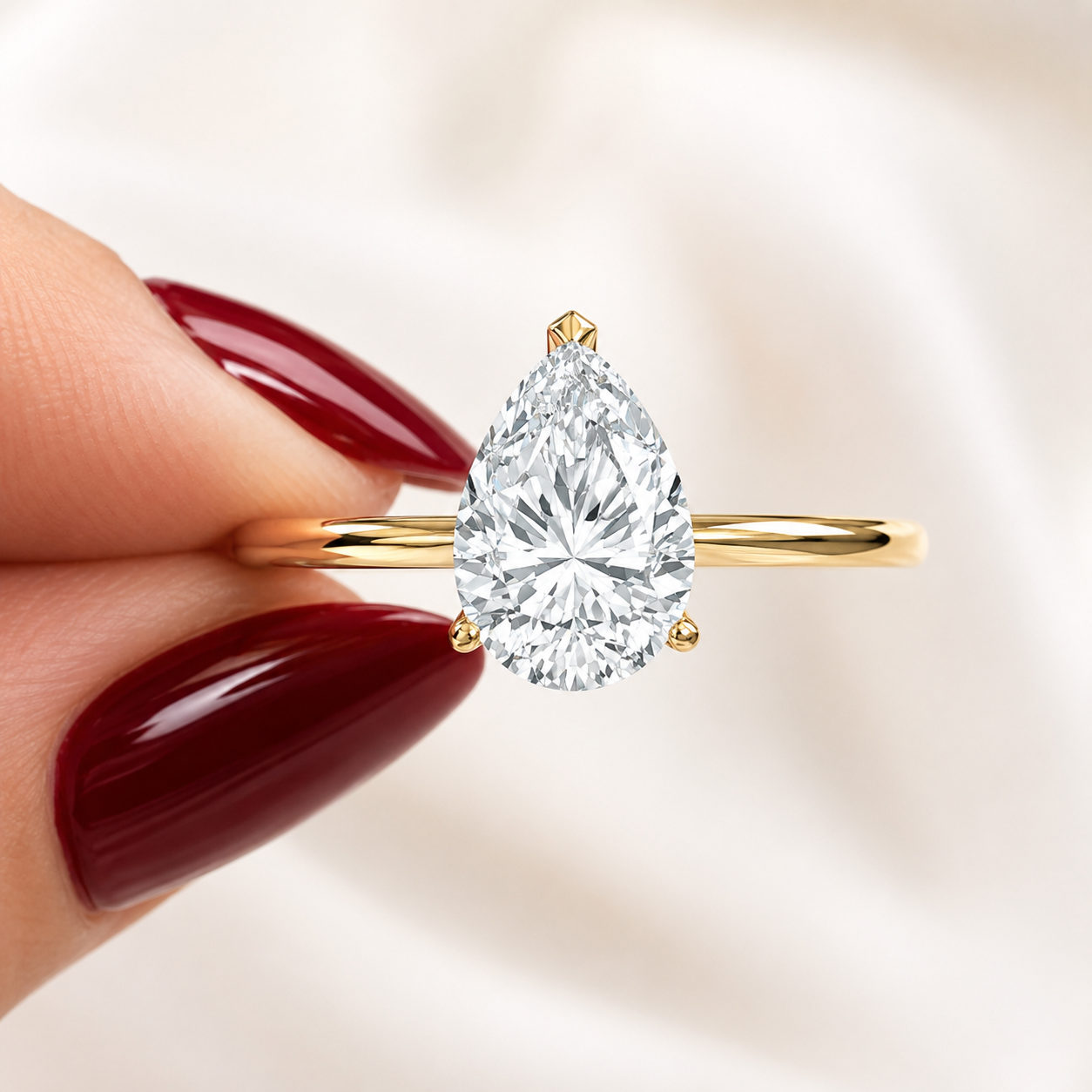 Classic Pear Cut Solitaire