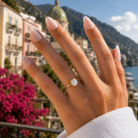 Bezel Set Oval Solitaire