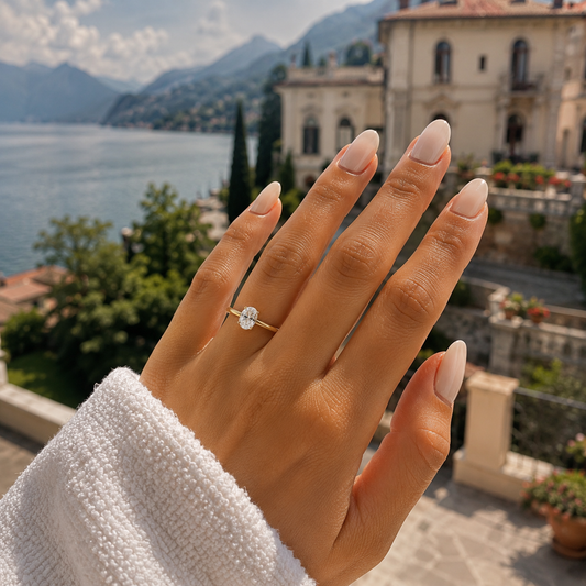 Oval Hidden Halo