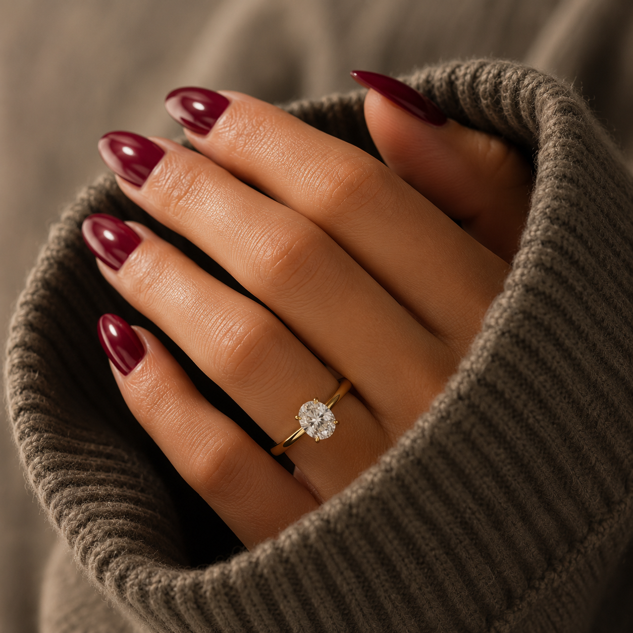 Oval Hidden Halo