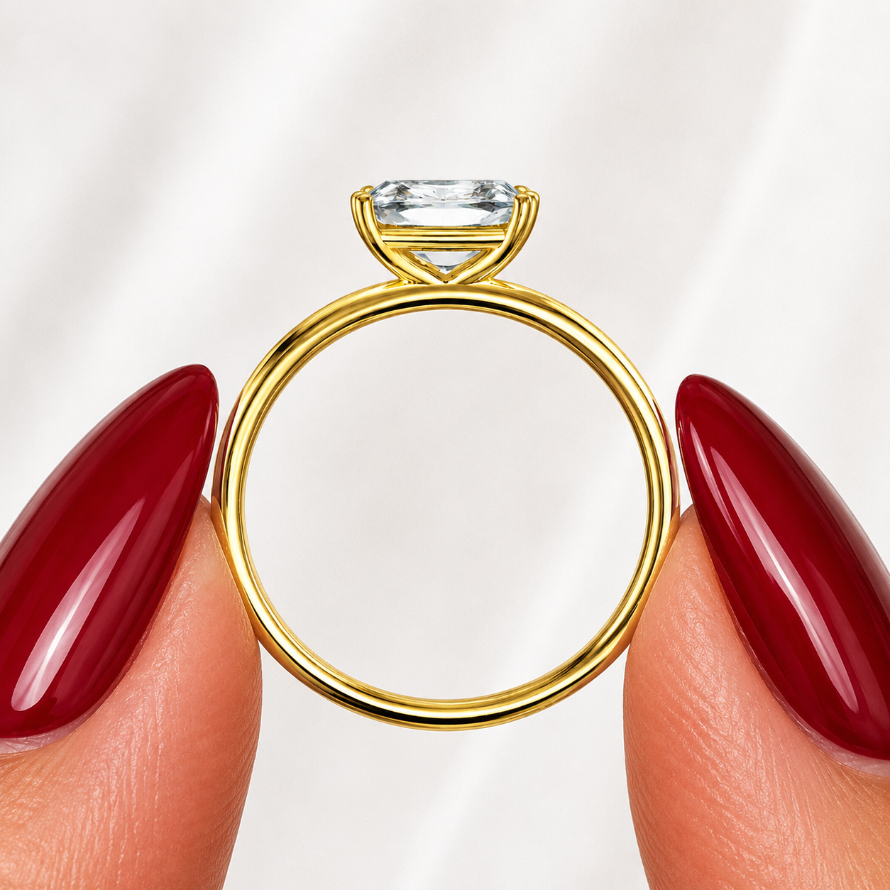 Classic Emerald Cut Solitaire