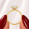 Radiant Halo with Diamond Band