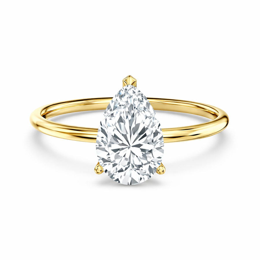 Classic Pear Cut Solitaire