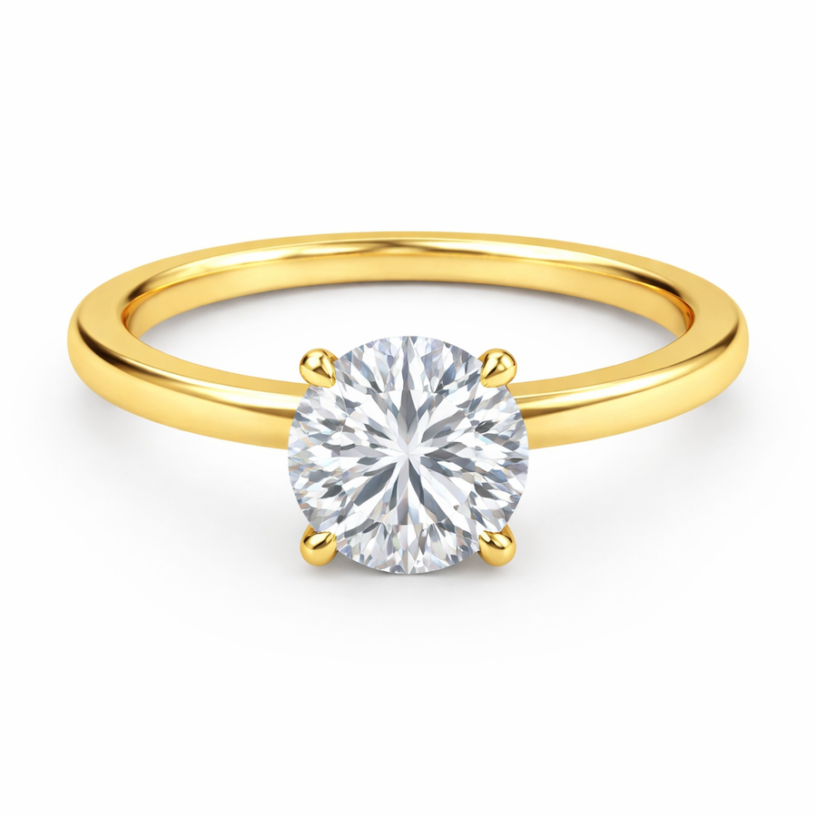 Round Solitaire 6-Prong