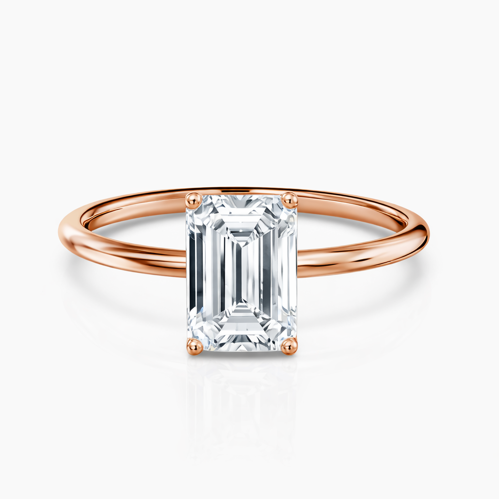 Classic Emerald Cut Solitaire
