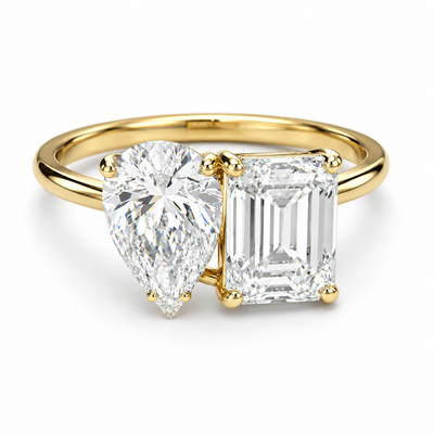 Classic Emerald and Pear Moi et Toi