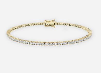 Ida Round Brilliant Cut Lab Diamond Tennis Bracelet