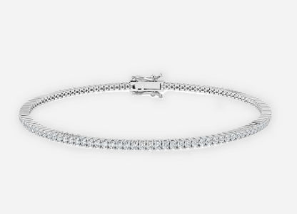 Ida Round Brilliant Cut Lab Diamond Tennis Bracelet