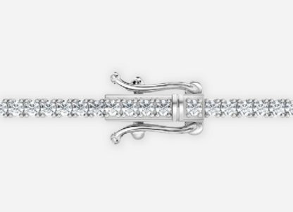 Ida Round Brilliant Cut Lab Diamond Tennis Bracelet