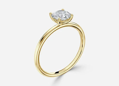 Luna Classic Round Cut Solitaire Engagement Ring - 1.0ct+. D & VVS2