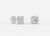 Carat: 3.00 Color: DEF Clarity: VVS-VS / 18K White Gold / Push Back