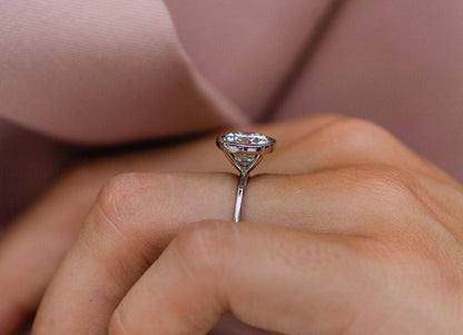 Nadir Classic Round Cut Bezel Engagement Ring - 1.0ct+. D & VVS2