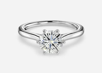 Nova Classic Round Cut Solitaire Engagement Ring - 1.0ct+. D & VVS2