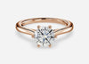 Carat: 3.0 Color: D Clarity: VVS2 / 18K Rose Gold