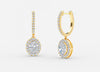 Carat: 4.80 Color: DEF Clarity: VVS-VS / 18K Yellow Gold / Screw Back