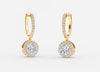 Carat: 4.80 Color: DEF Clarity: VVS-VS / 18K Yellow Gold / Screw Back