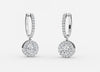 Carat: 4.80 Color: DEF Clarity: VVS-VS / 18K White Gold / Screw Back