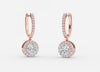 Carat: 4.80 Color: DEF Clarity: VVS-VS / 18K Rose Gold / Screw Back
