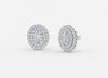 Carat: 3.70 Color: DEF Clarity: VVS-VS / 18K White Gold / Screw Back