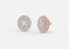 Carat: 3.70 Color: DEF Clarity: VVS-VS / 18K Rose Gold / Screw Back