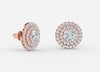 Carat: 3.70 Color: DEF Clarity: VVS-VS / 18K Rose Gold / Screw Back
