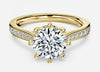 Carat: 3.0 Color: D Clarity: VVS2 / 18K Yellow Gold